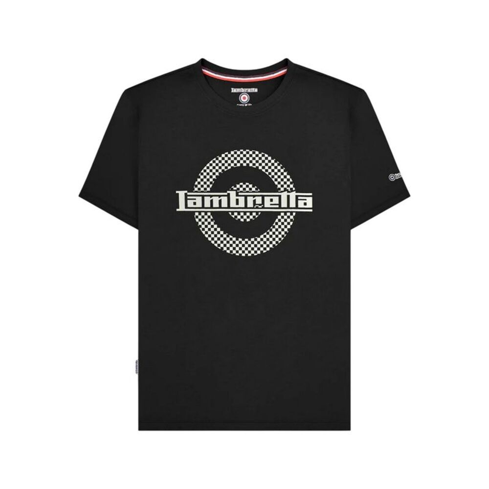 Lambretta Mens Target Two Tone T-Shirt / Black